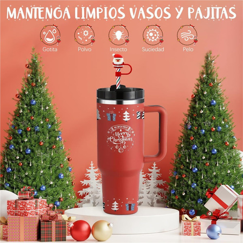 Paquete 6 Fundas Reutilizables Para Pajitas A Prueba Polvo