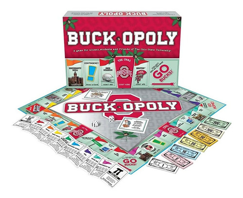 Monopoly Ohio State De Scarlet Y Gray