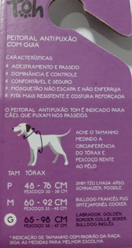 Imagem 7 de 8 de Conjunto Peitoral Antipuxao E Guia G Rosa Laguna