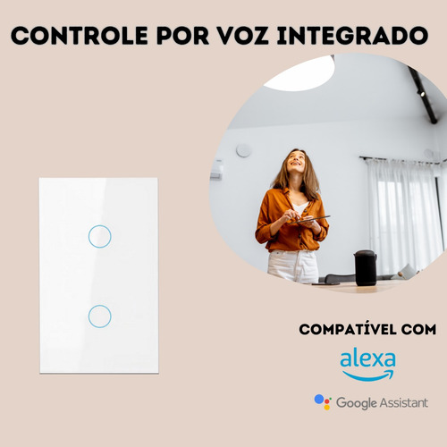 Interruptor Inteligente Wifi Touch Smart 3 Botoes Digital