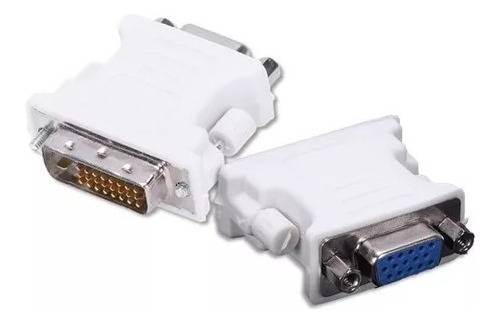 Adaptador Convertidor Dvi 24 Pines + 1 Macho A Vga Hembra