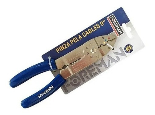 Pinza Pela Cable Foreman 9'' Queoferta.uy