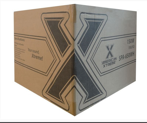 Imagen 3 de 4 de Caja Pasiva 6.5 150w Exterior Ovalada Negro Xtreme