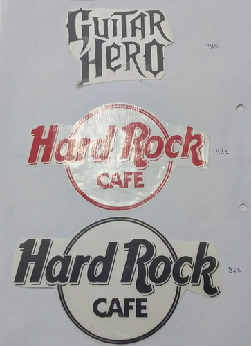 Stickers Con Diseños De Bandas De Rock 