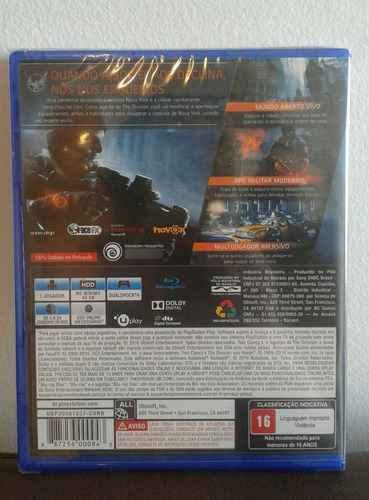 Tom Clancys The Division Juego Ps4 Fisico/ Mipowerdestiny