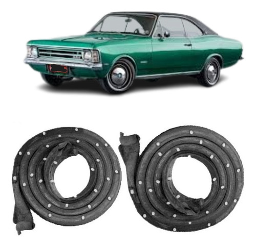Kit Borracha Porta Opala 2 Portas 1978 1979 1980 1981 1982