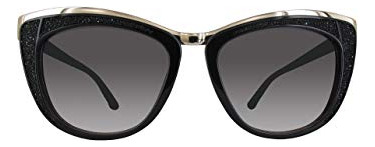 Gafas De Sol Diva Wayfarer Mujer Swarovski, Negro,53 Ip9ku