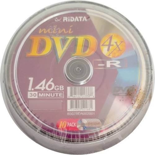 Mini Dvd Ridata Nuevo Sellado Pack De 10u