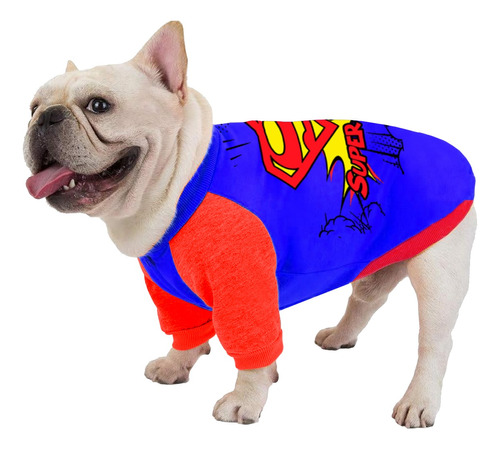 Disfraz Perro Superman Super Heroe Talla Pequeña