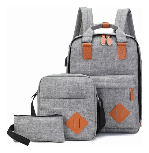 A Mochila Multifuncional Para Hombre Con Cargador Usb De 3 Pie