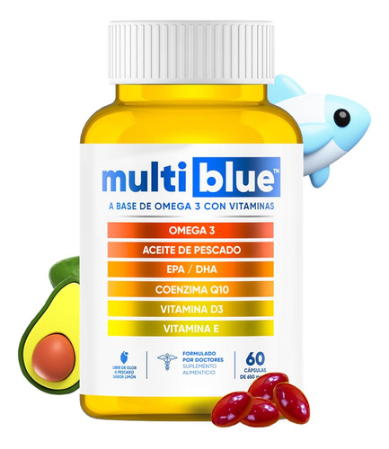 Multiblue Omega 3 Con Vitaminas 60 Cápsulas Sfn 