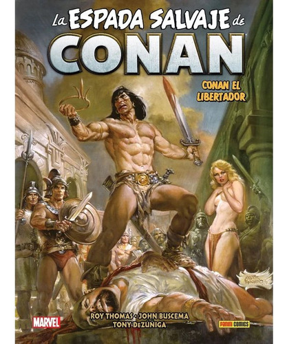 Bib Conan V1 16 El Libertador, De Roy Thomas. Editorial Panini Comics, Tapa Dura En Español