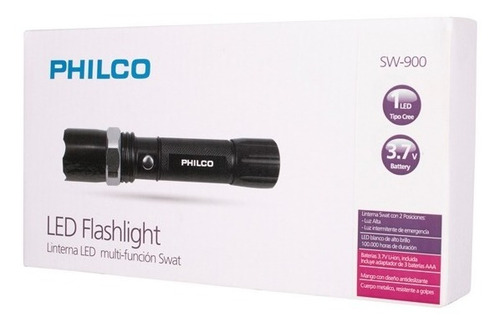 Imagen 4 de 4 de Linterna Led Multifuncion Swat Philco 3w - Revogames