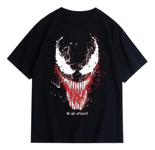 Playera Venom Oversized Manga Corta Moba Hombre Anime 4