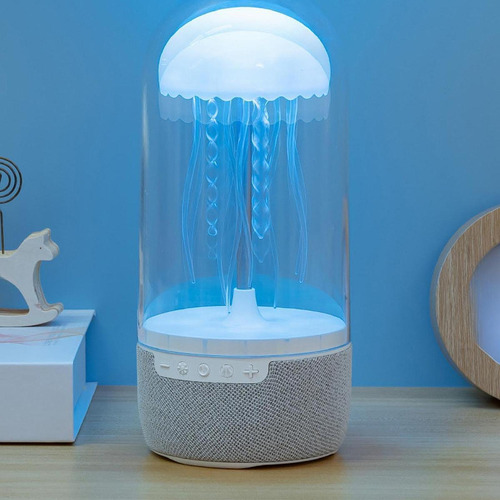 Lámpara De Noche Con Altavoz De Medusas Portátil, Lámpara