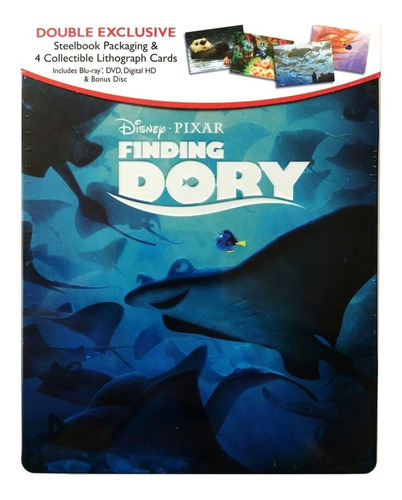 Buscando A Dory Disney Pixar Steelbook Blu-ray + Dvd 