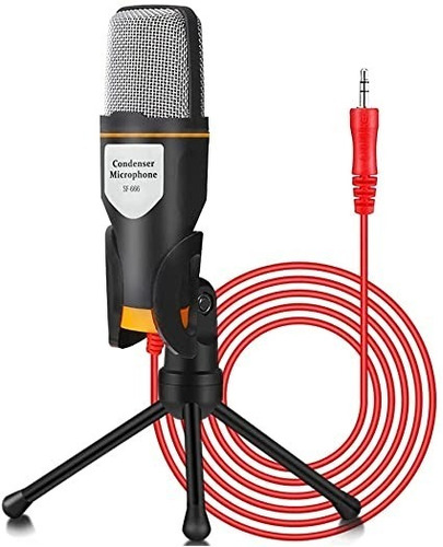 Micrófono Iukus Condensador Con Trípode Para Pc Y Celulares