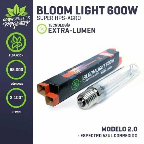 Ampolleta Sodio 600w Extra Lumen - Grow Genetics