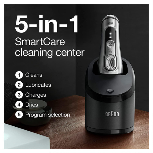 Estación de limpieza para afeitadoras eléctricas Braun Series 9 9370 cc