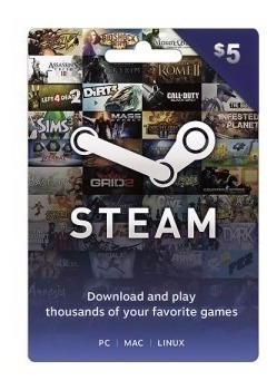 Steam Wallet 5 Usd