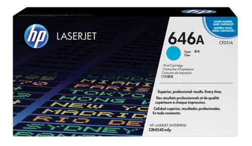 Toner 646a Cyan Laserjet Original Hp