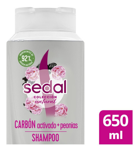 Sedal Shampoo Carbon Activado + Peonias 650ml