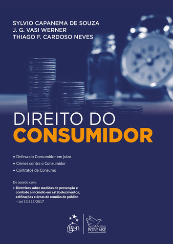 Direito do Consumidor, de Sylvio Capanema de Souza. Editora Forense Ltda., capa mole em português, 2018