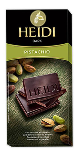 Heidi 80g Tableta Chocolate Dark Pistacho