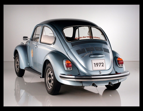 Volkswagen Escarabajo 1302 1972 Cuadro Enmarcado 45x30cm