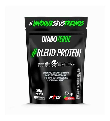 Blend Protein Mansão Maromba 1,8kg  - Refil - Morango