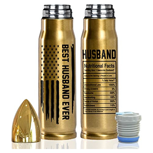 Best Husband Ever 17oz Stainless Steel Bullet Tumbler -...