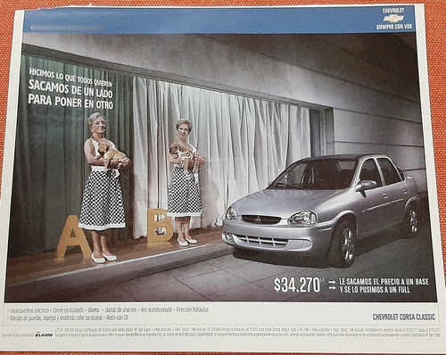 Publicidad Chevrolet Corsa Classic