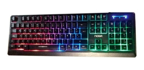 Teclado Gamer Noga Nkb-5020 Retroiluminado Usb Negro