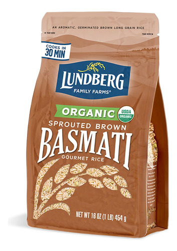 Arroz Integral Germinado Basmati Lundberg