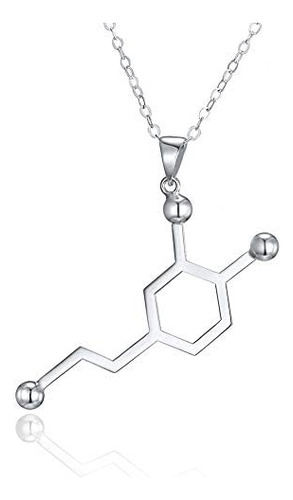 Elbluvf Collar De Químico De Química De Molécula De Dopamina