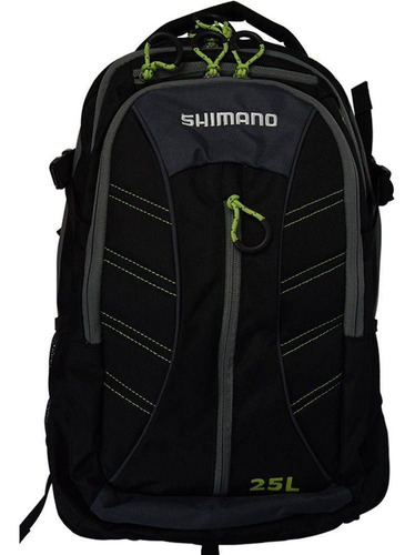 Mochila Shimano Backpack 25 Litros Cor Preta E Verde