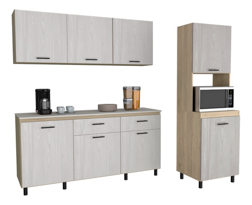 Alace + Modulo Inferior + Modulo Supe - Rovere / Niebla