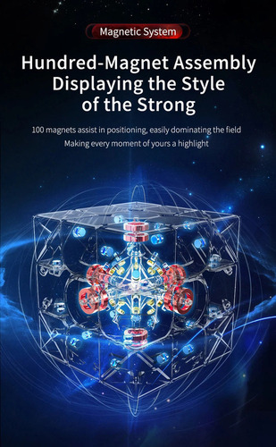 Juguetes Moyu Weilong Warm V10 3x3x3 Magnetic Version