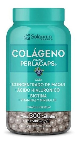 Solanum Colageno Concentrado De Maqui 300 Perlacaps 