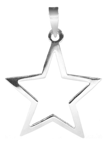 Colgante De Plata 925 Diseño Estrella