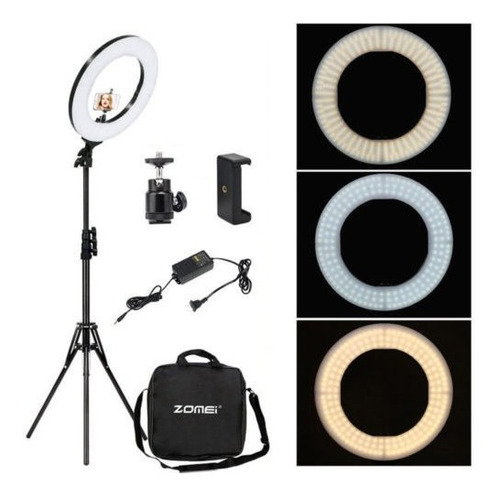 Aro Led Profesional Maquillaje Diva Tripie 14 Pulgadas