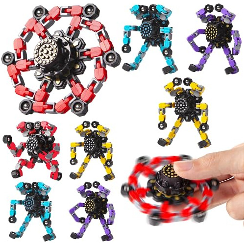 Fidget Spinners Transformables 8 Piezas Niños Y Adulto...