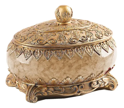Vintage Jewelry Box Fancy Oval Jewelry Box For Women Europea