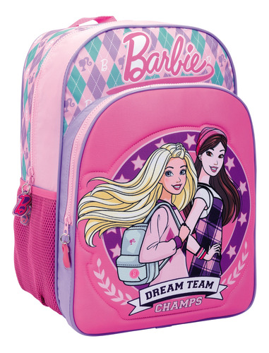 Mochila Barbie 16 Pulgadas Espalda Escolar Oficial Rosa