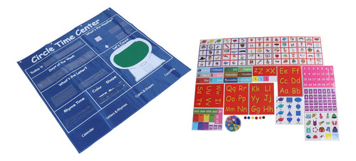 Set De Calendario Educativo Con Letras, Palabras, Tarjetas M