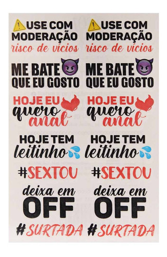 Imagem 4 de 4 de Tatuagem Temporária Deixa Em Off 10 X 15cm Sedux