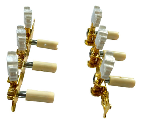Tarraxa Tarracha Violão Nylon Pino Grosso Dourada - Mxt