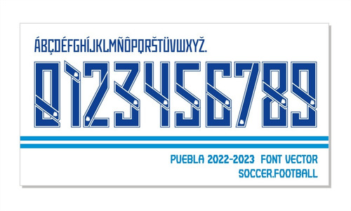 Tipografía Puebla Font Vector 2022-2023 Archivo Ttf, Ai, Eps
