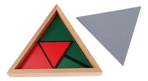 Aprendizaje de matemáticas Montessori desarrollo de juguete de triángulos constructivos 