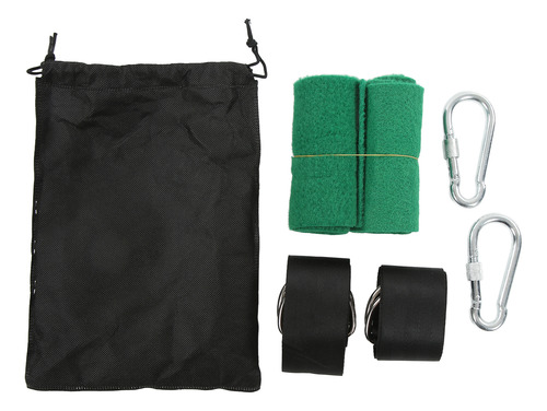 Tree Swing Carabiner Hook Strap Hanging Kit 1000kg Bearing